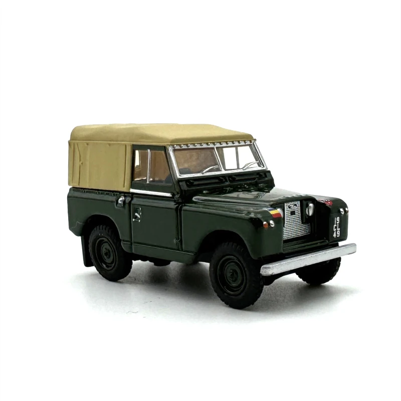 1:76 Scale Diecast Alloy Land Rover II Military Off Road Vehicle 1948 Toys Car Model Classics Adult Gift Souvenir Static Display