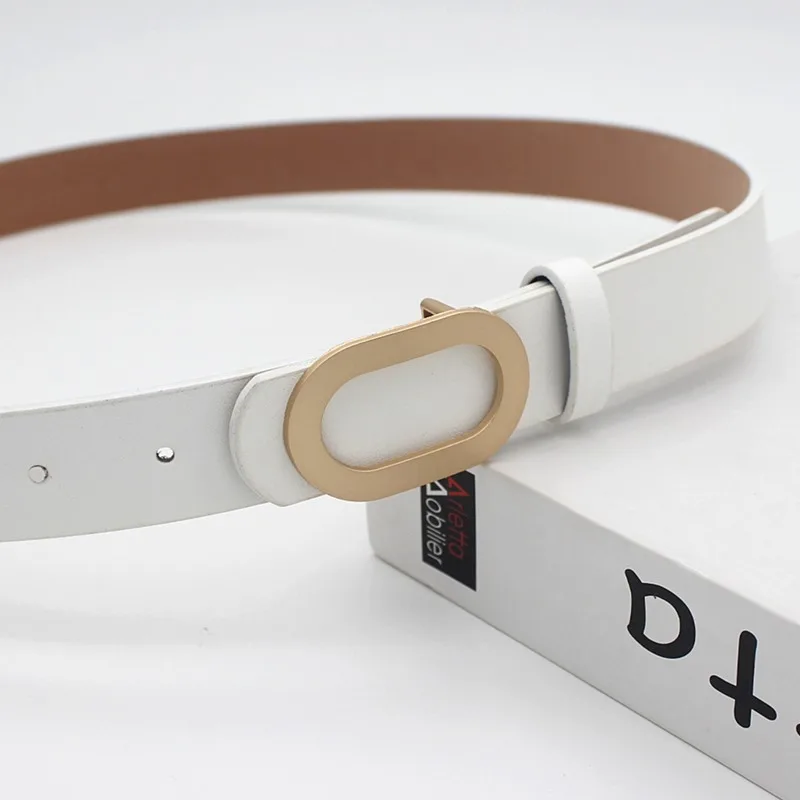 Cintos femininos de couro genuíno designer famosa marca moda liga anel círculo fivela ouro menina jeans vestido cintos selvagens ld033