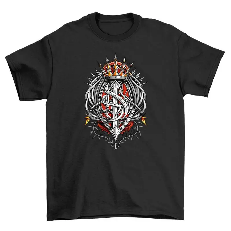 Gothic_22 King's Crown T shirt Rule in Style Funny tee Fit for Royalt