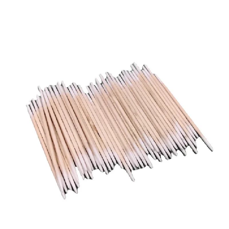 Disposable Ultra-small Cotton Swab 100pcs Lint Free Micro Brushes Wood Cotton Buds Swabs Eyelash Extension Glue Removing Tools