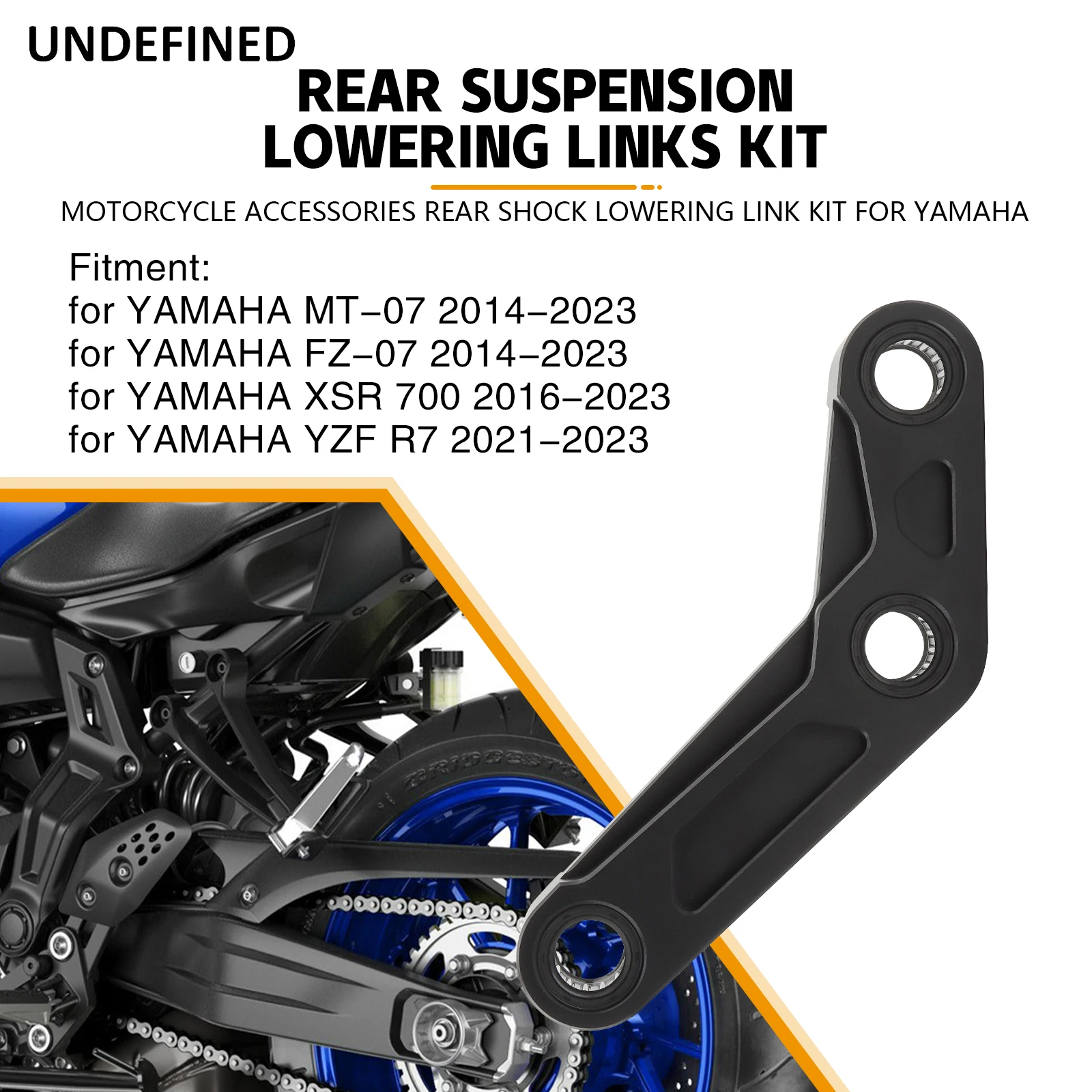 Lowering Links Kit For YAMAHA MT07 FZ07 14-2023 XSR 700 YZF R7 21-2023 Motorcycle Rear Suspension Cushion Connecting MT-07 FZ-07