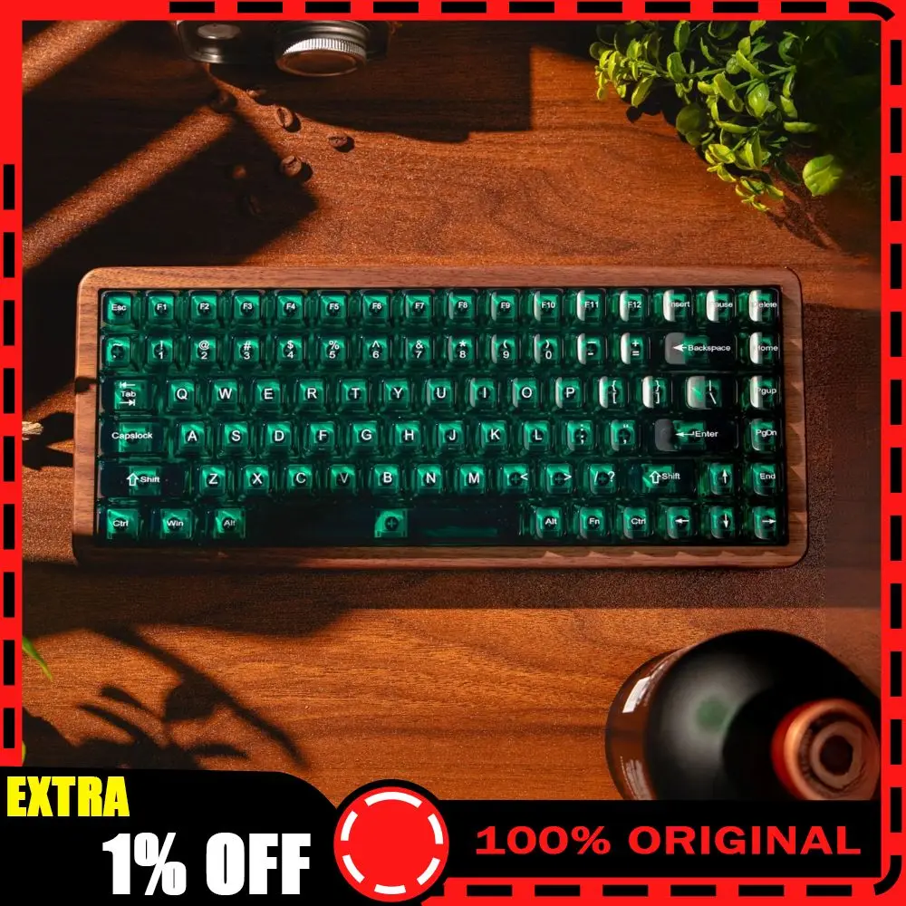 

New Womier WD75Pro Walnut Keyboard 3Mode Switch 8000mah Rgb Hot Swap Wooden Shell Wireless WD75 Keyboard For Pc Accessory Gift