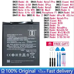 Battery For Xiaomi Mi Redmi Note Max Mix 2 3 3S 3X 4 4X 4A 5 5A 5S 5X M5 6 6A 7 7A 8 8T 9 9A M9 SE Pro Plus Lite batteries