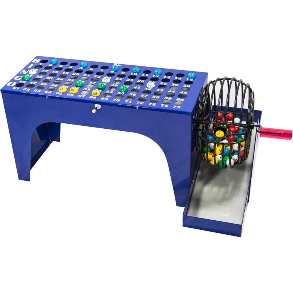 Bingo Game Deluxe - Game Set with Cage,  Balls and Master Board