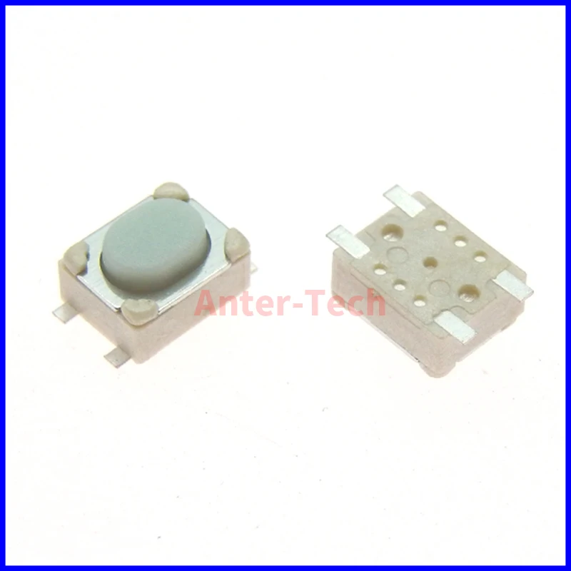 100PCS DC12V 50mA Micro Button Tact Switch SMD 4Pin 3X4X2.5MM White Tactile Tact Push Button Micro Switch Momentary 3*4*2.5mm