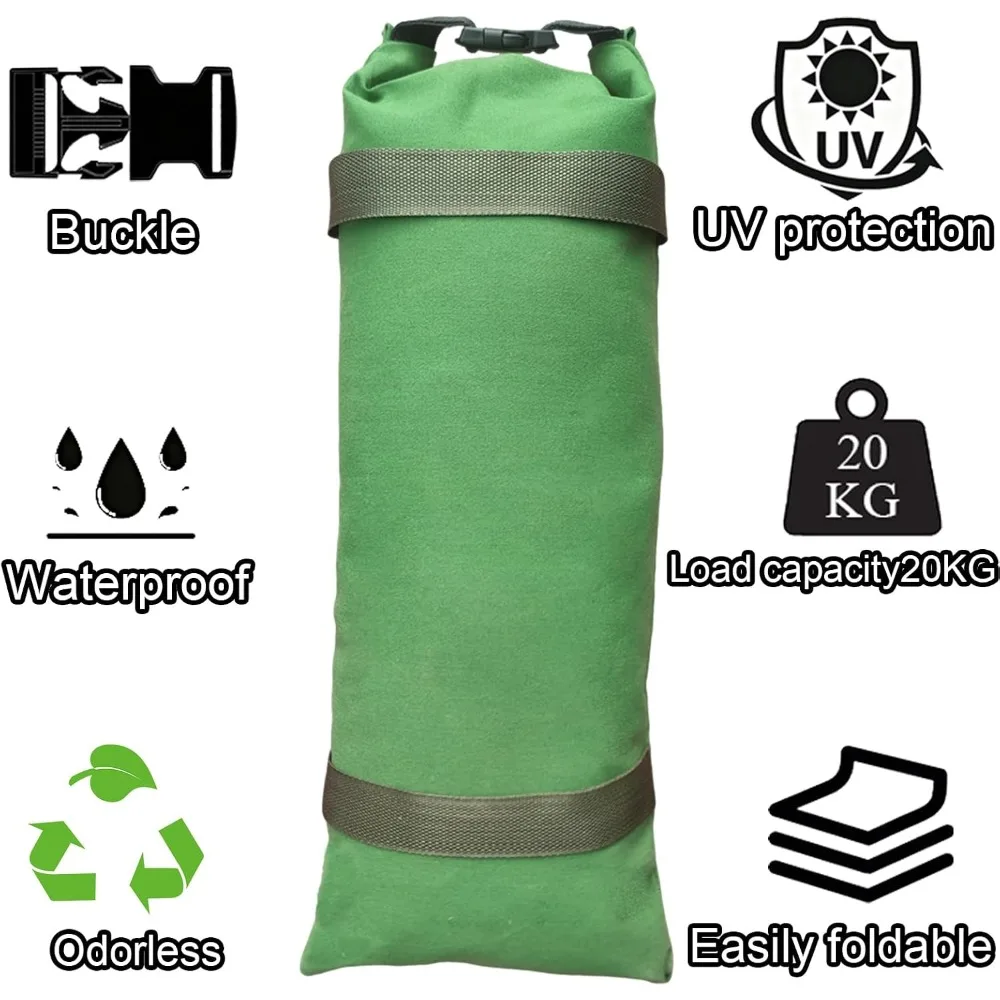 4 Pack Thick Canvas Flood Sandbags w/Handles Convenient for Flood Control