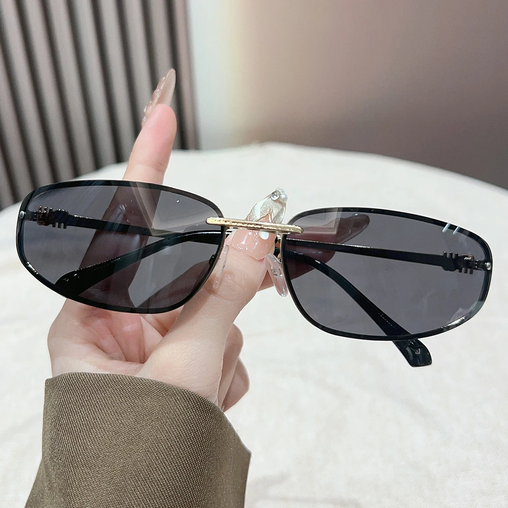 Avant-garde and fashionable pioneer oval frame with metal frame design glasses, high-end and trendy adaptable to diverse styles image 6