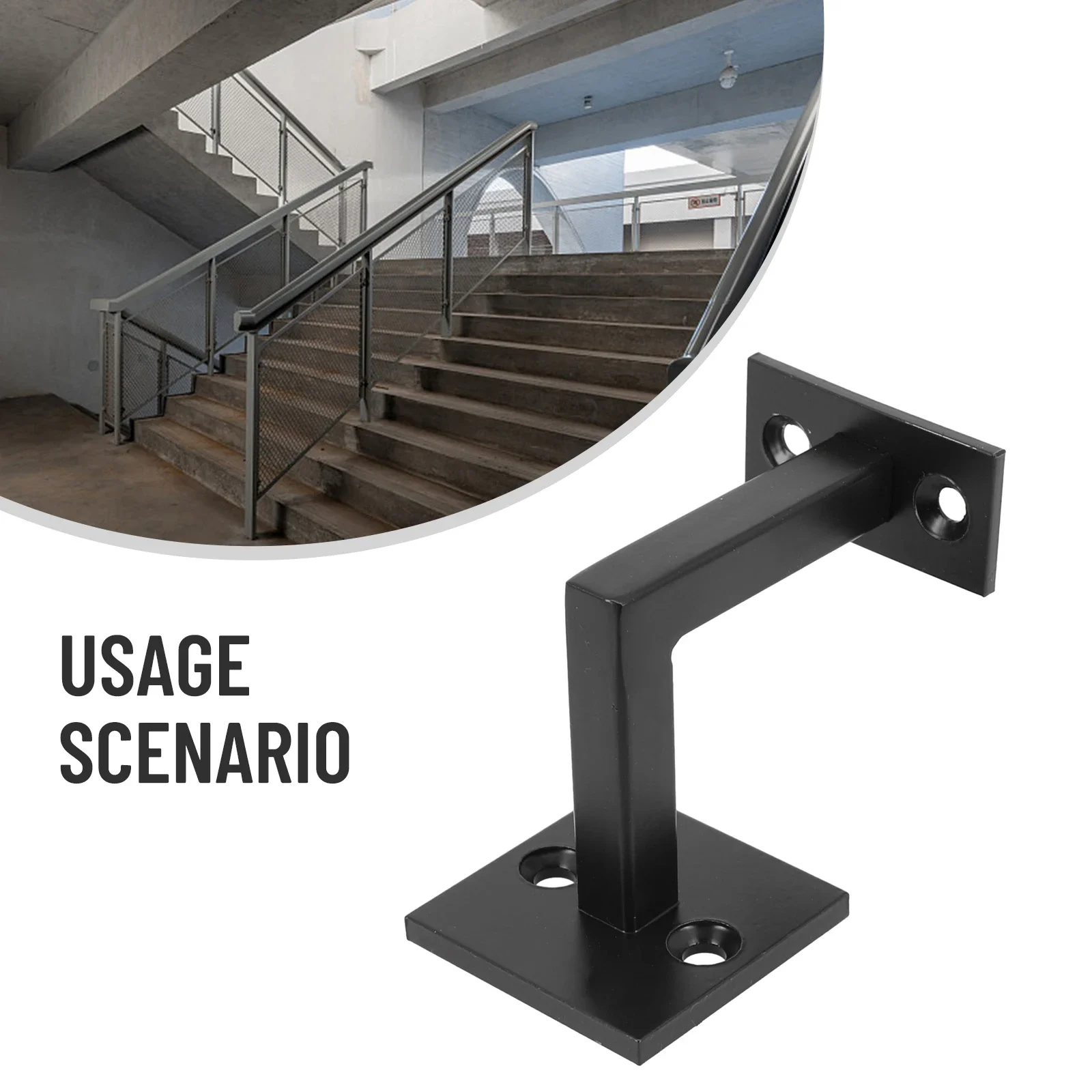 

Strong Support Square Handrail Brackets for For stairs Made of Stainless Steel Offers Stability and Durability