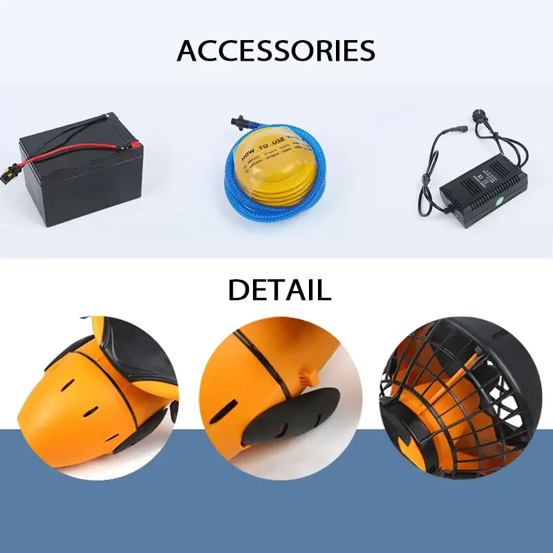300W Oem High Speed Underwater Under Water Diving Sea Motor Scooter Electric Underwater Sea Water Scooter for Diving Snorkeling