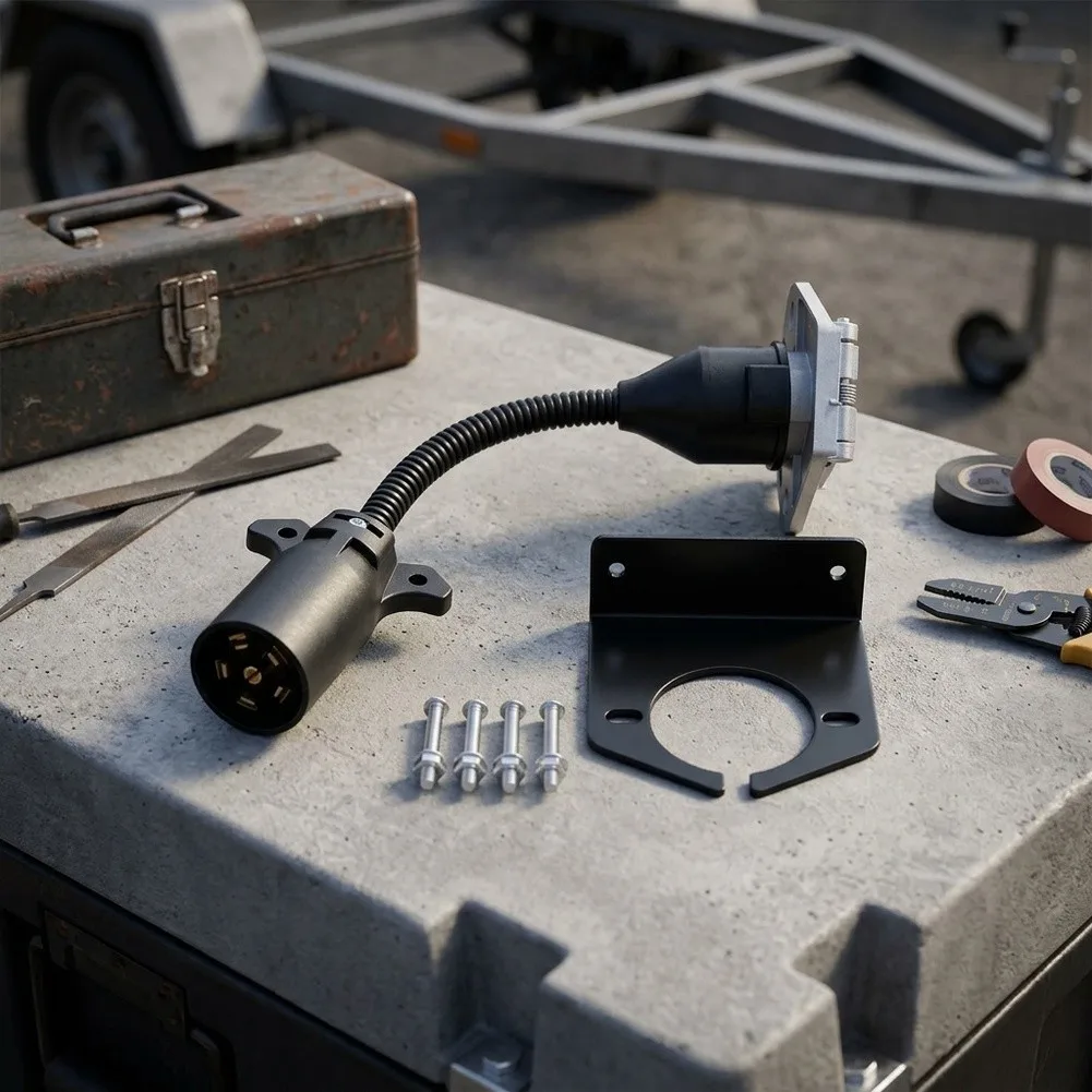 Secure Trailer Connection Trailer Adapter 7-pin Trailer Adapter Enhanced Towing Safety Harsh Environment Ready