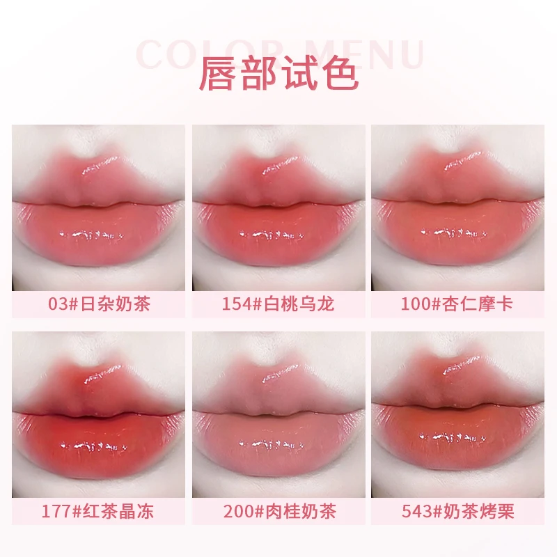 Nourishing Lipstick Jelly Solid Lipgloss Non-stick Cup Mirror Lip Tint Clear Makeup Long Lasting Moisturizing Plump Lipstick Pen