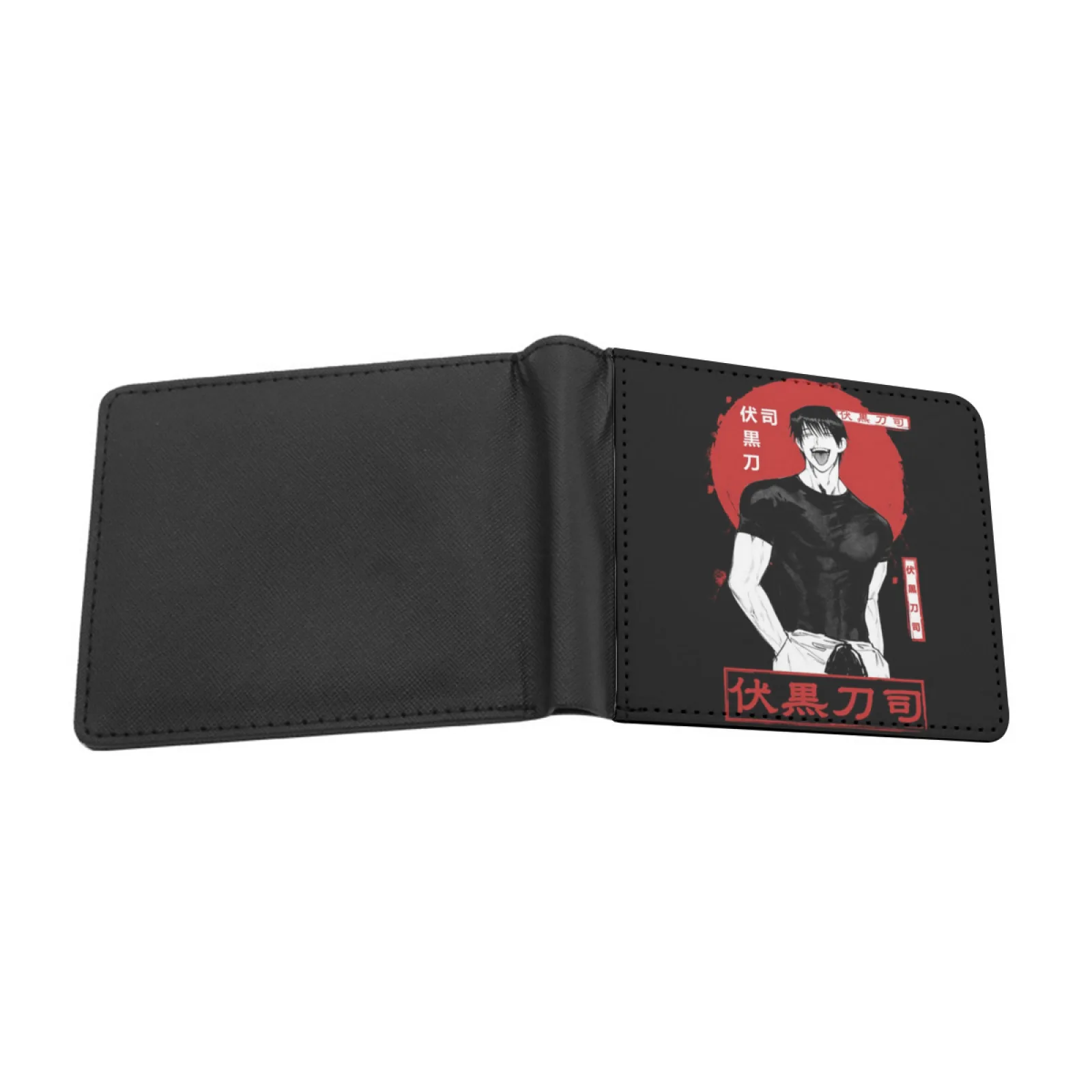 Toji New Men's Wallet Short Fashion Pu Leather Wallet Multi Card Wallet Toji Temple T Toji Pagoda T Toji Gate T Toji In T Toji