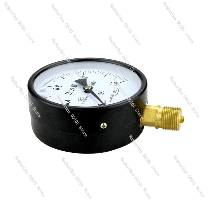 Y100 Stainless Steel Pressure Gauge M20 1.5 Thread Radial for Water Gas Oil Hydraulic Vacuum Negative Pressure Measurement