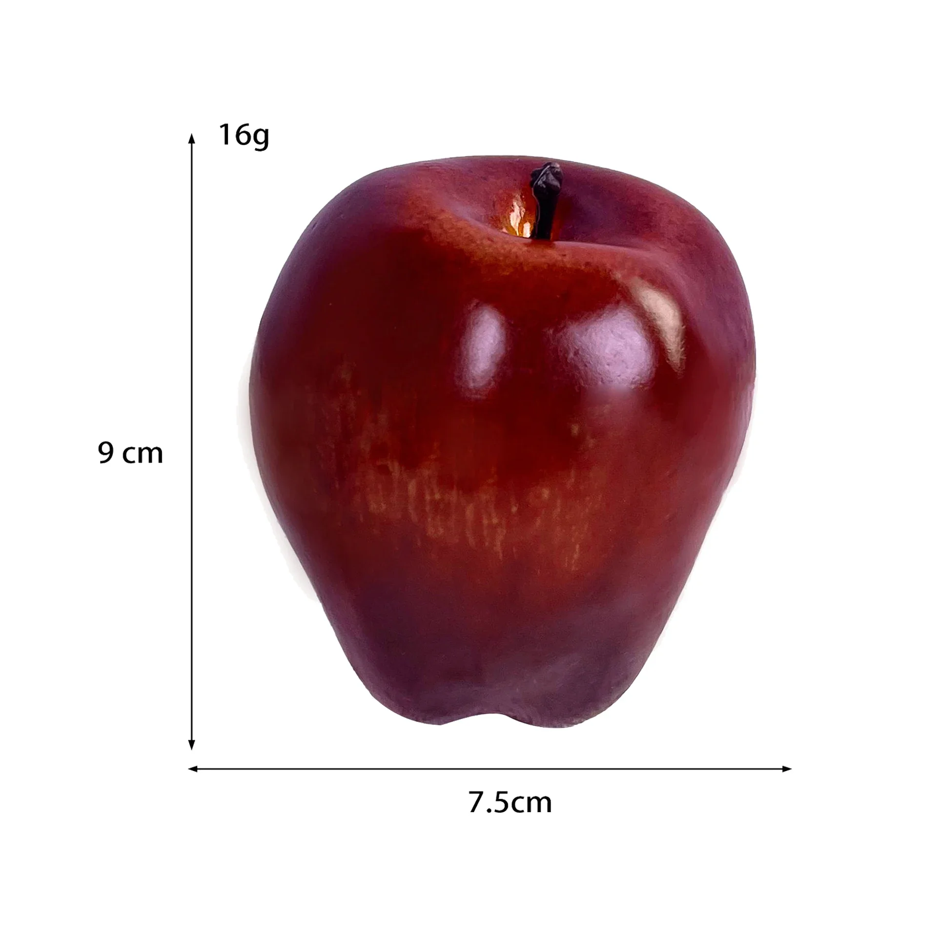 Accessoires artificiels réalistes en forme de pomme rouge, décoratifs pour la cuisine de la maison, 