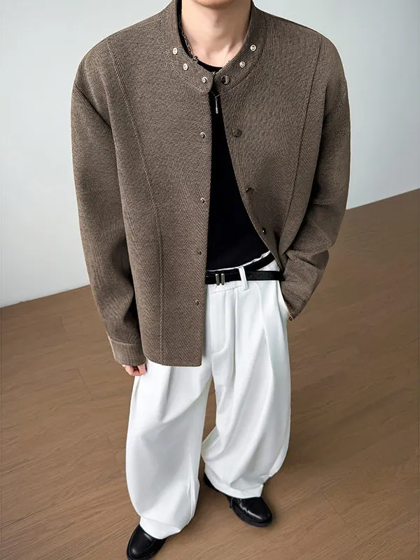 

Куртка TANGZ Studio в новом китайском стиле с воротником-стойкой, мужская повседневная универсальная легкая весенняя верхняя одежда из полиэфирного волокна