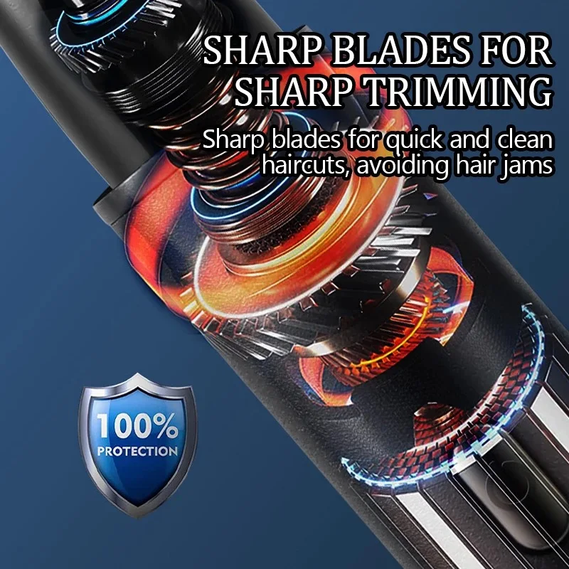 Kemei 3 في 1 مقاوم للماء الأنف الأذن الشعر المتقلب للرجال قابلة للشحن الحاجب أداة تهذيب اللحية الكهربائية الأذن الأنظف إزالة شعر الأنف