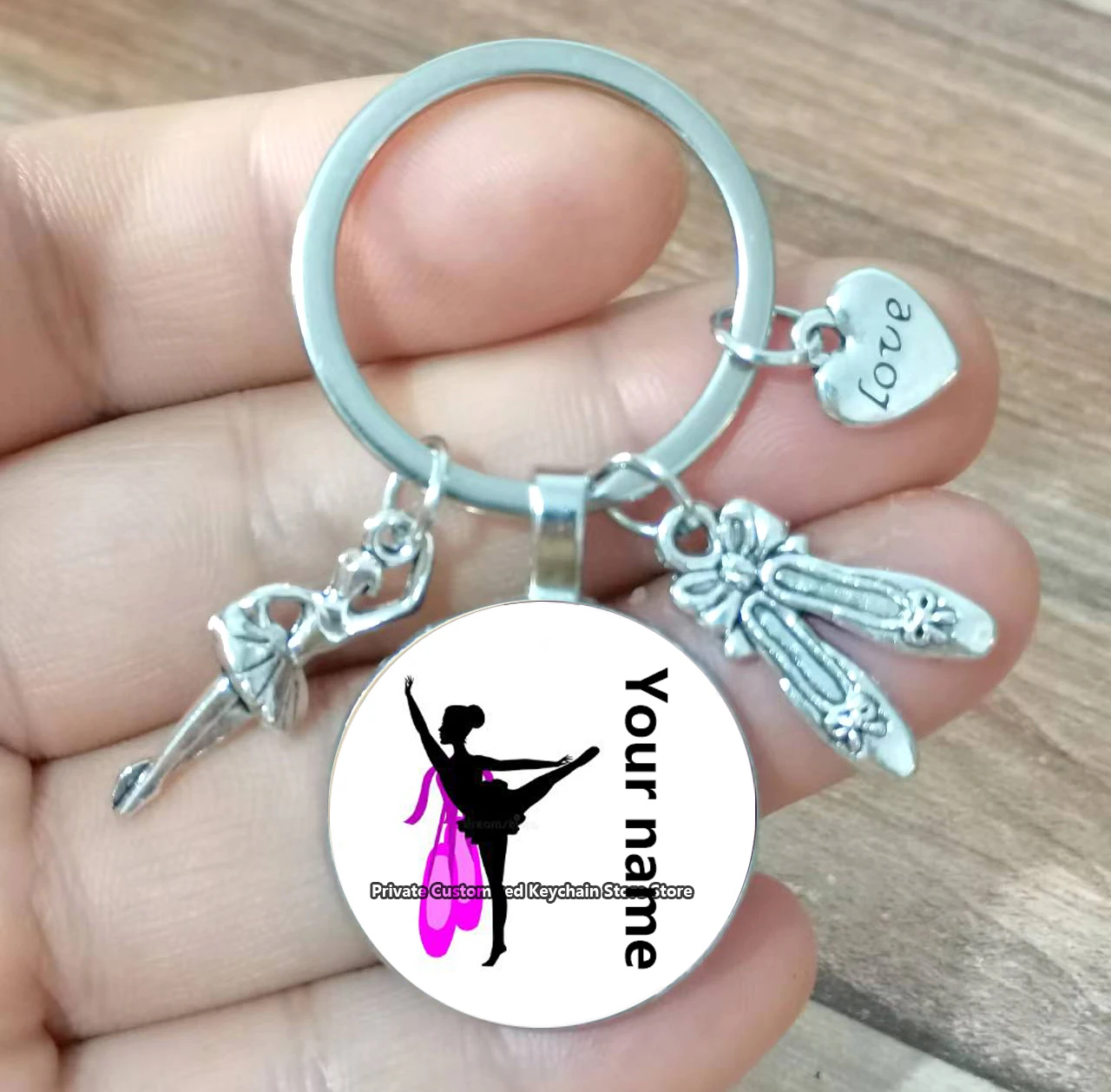 Nombres personalizados para niñas bailando Ballet, regalos para bailarines de equipo de Ballet