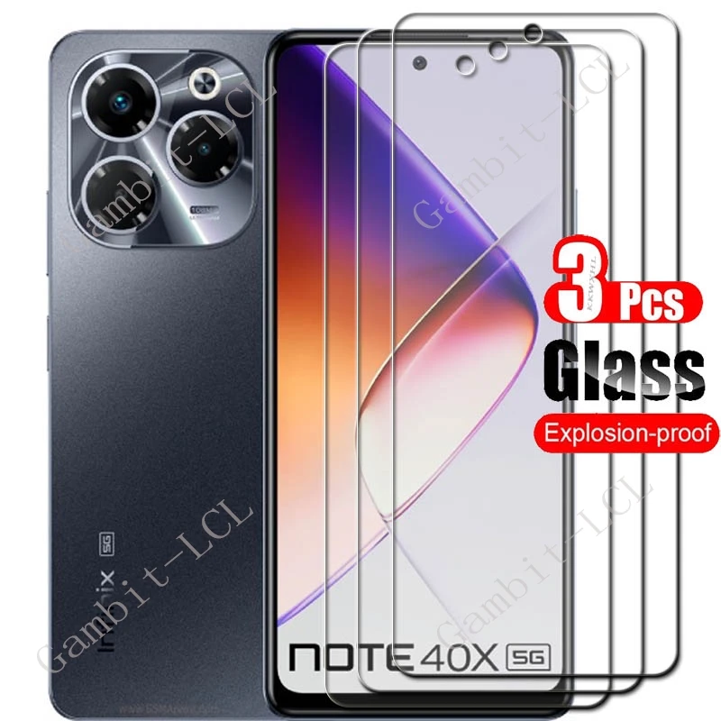 1-3PCS Tempered Glass For Infinix Note 40X 5G Protective Film ON InfinixNote40X5G Note40X X6838 6.78