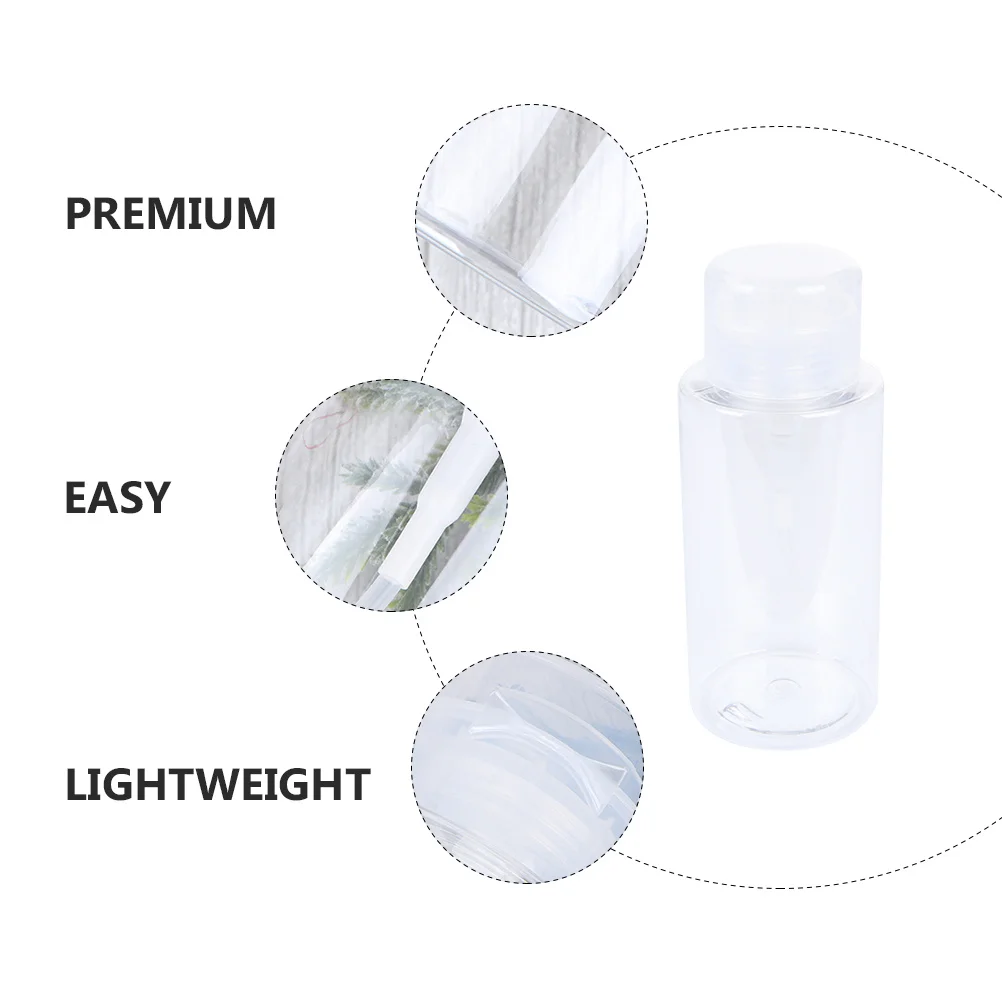 

4Pcs Durable Makeup Remover Water Bottles 160ml No Fuss Portable Travel Containers for Cosmetics and Skincare