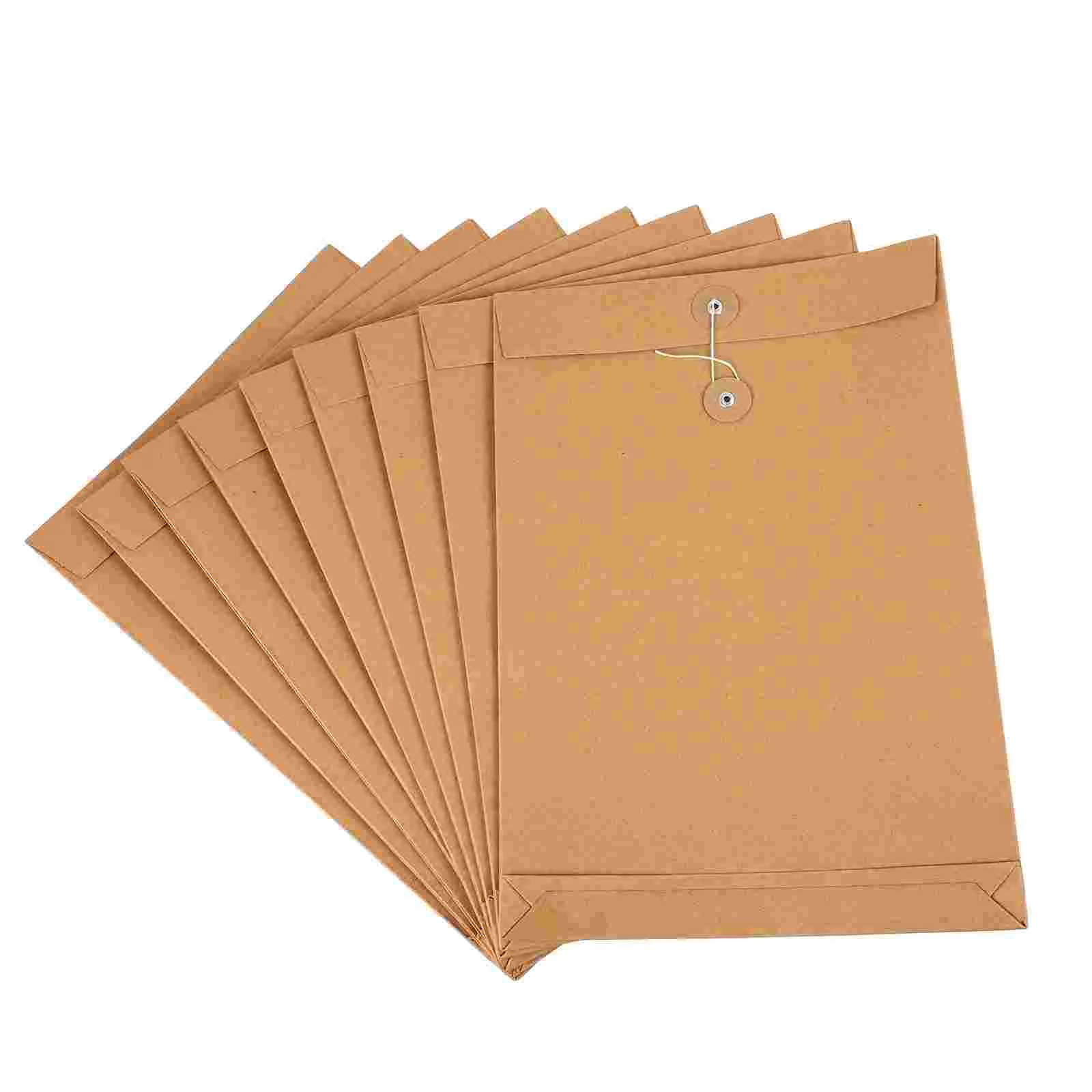 25 Pcs Document Carrier File Folder Bag Paper Organizer Envelope Kraft Portfolio