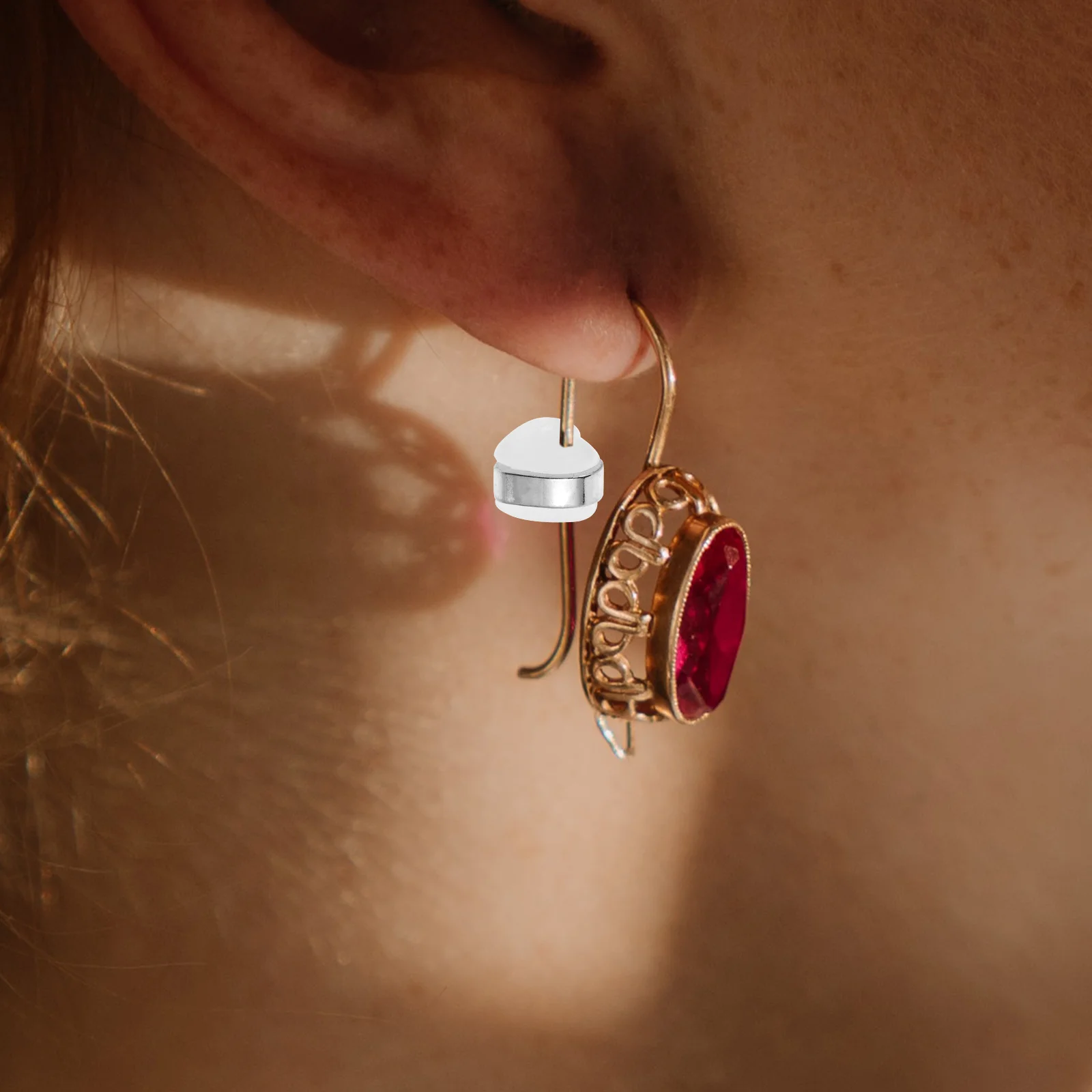 

100 шт. силиконовые задние части сережек в форме сердца, безопасные фиксирующие сменные пробки, безопасные легкие принадлежности для ювелирных изделий