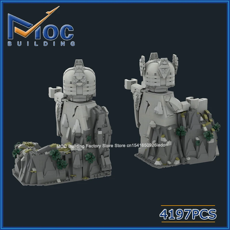 MOC Building Blocks Classic Movie Scene Statue Of Kings Model DIY Assemble Bricks Creative Toys Collection Display Holiday Gifts
