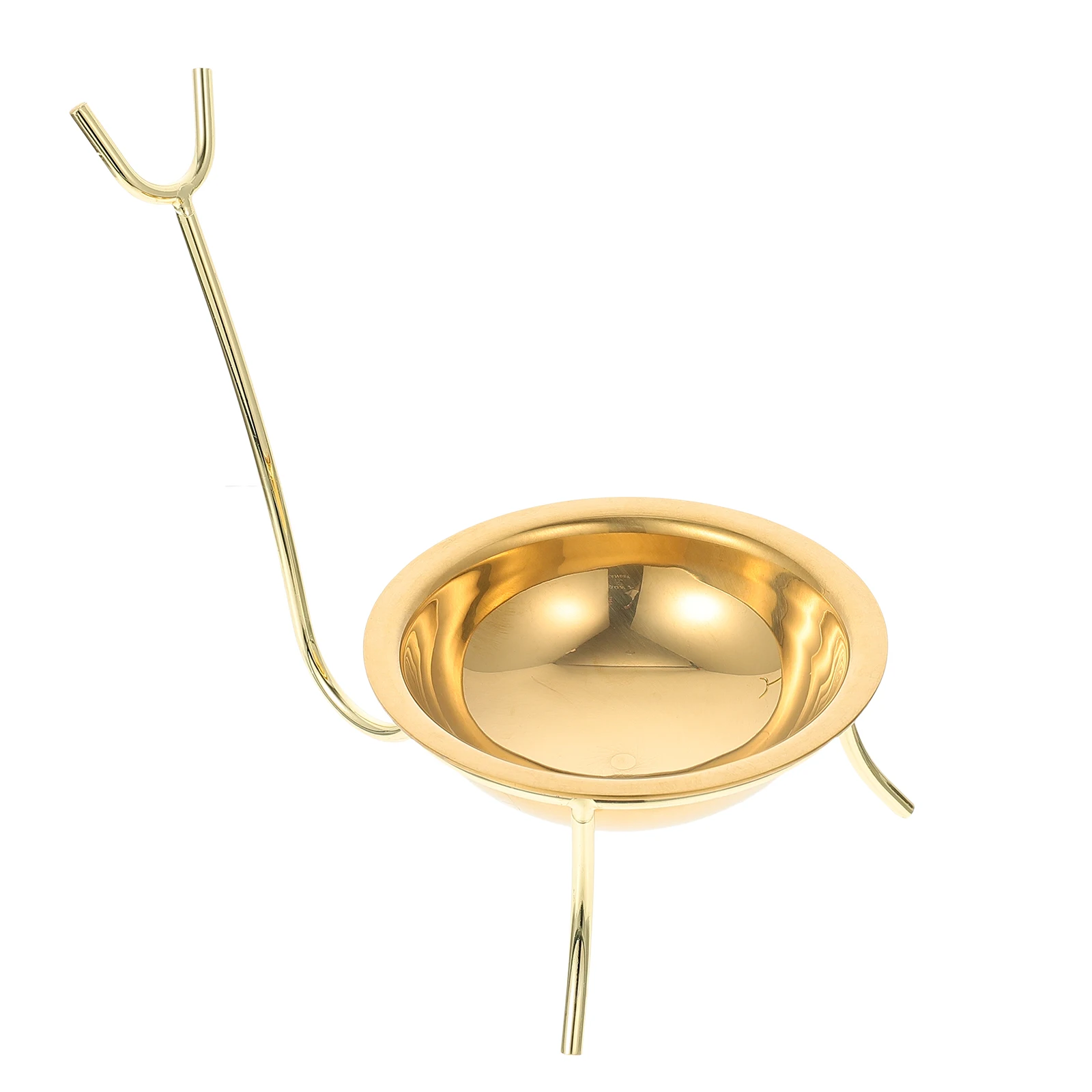 

Gold Small Removable Soup Spoon Rack Stainless Steel Kitchen Utensils Holder Ladle Healthy Hygienic Corrosion Resistant Space