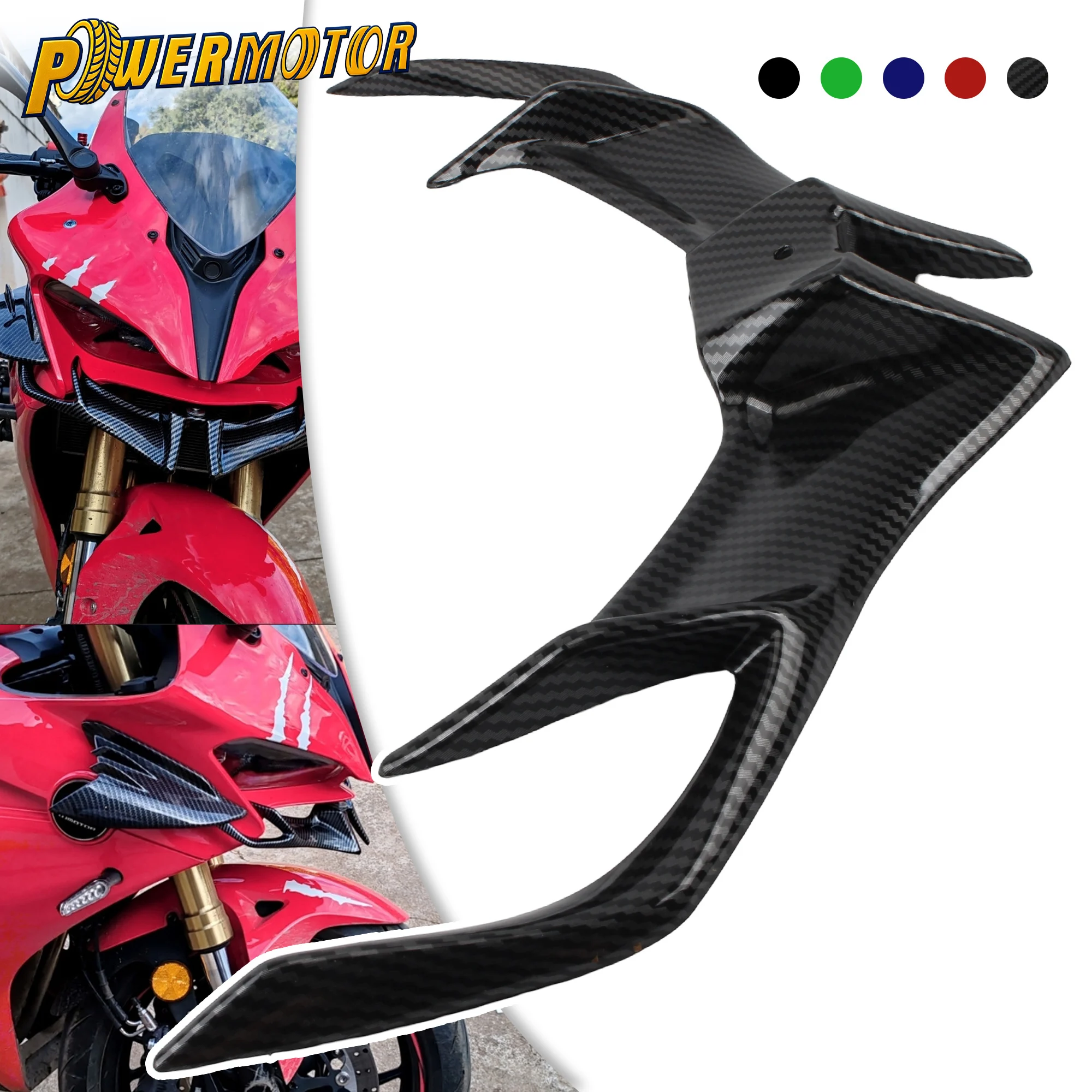 Spoiler Winglet Aerodinamis Depan Motor Untuk Suzuki GIXXER SF 250 150 155 RS 200 Untuk Yamaha YZF R15 V3.0 2017-2020