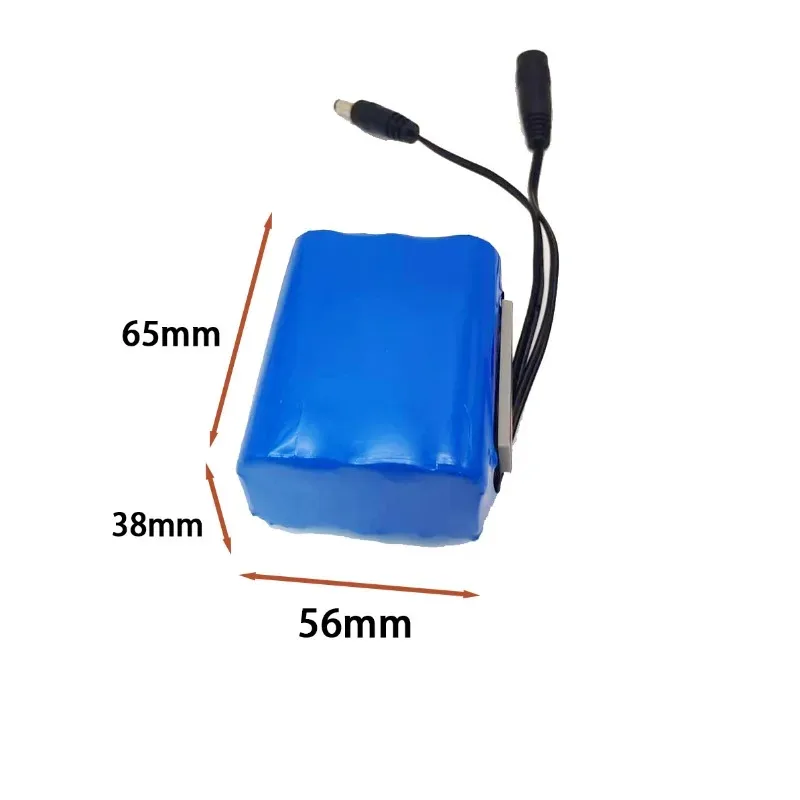18650 Lithium Battery Pack 3S2P 12V 5000mAh Rechargeable, with Protection Board and 12.6V 1A Charger, High-quality Battery Cells - Image 4