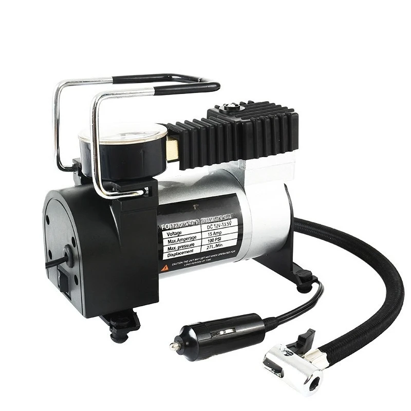 Dual Cylinder Portable Car Tire Inflator Air Compressor Multifunctional Vehicle Tyre Pump Tool Kit