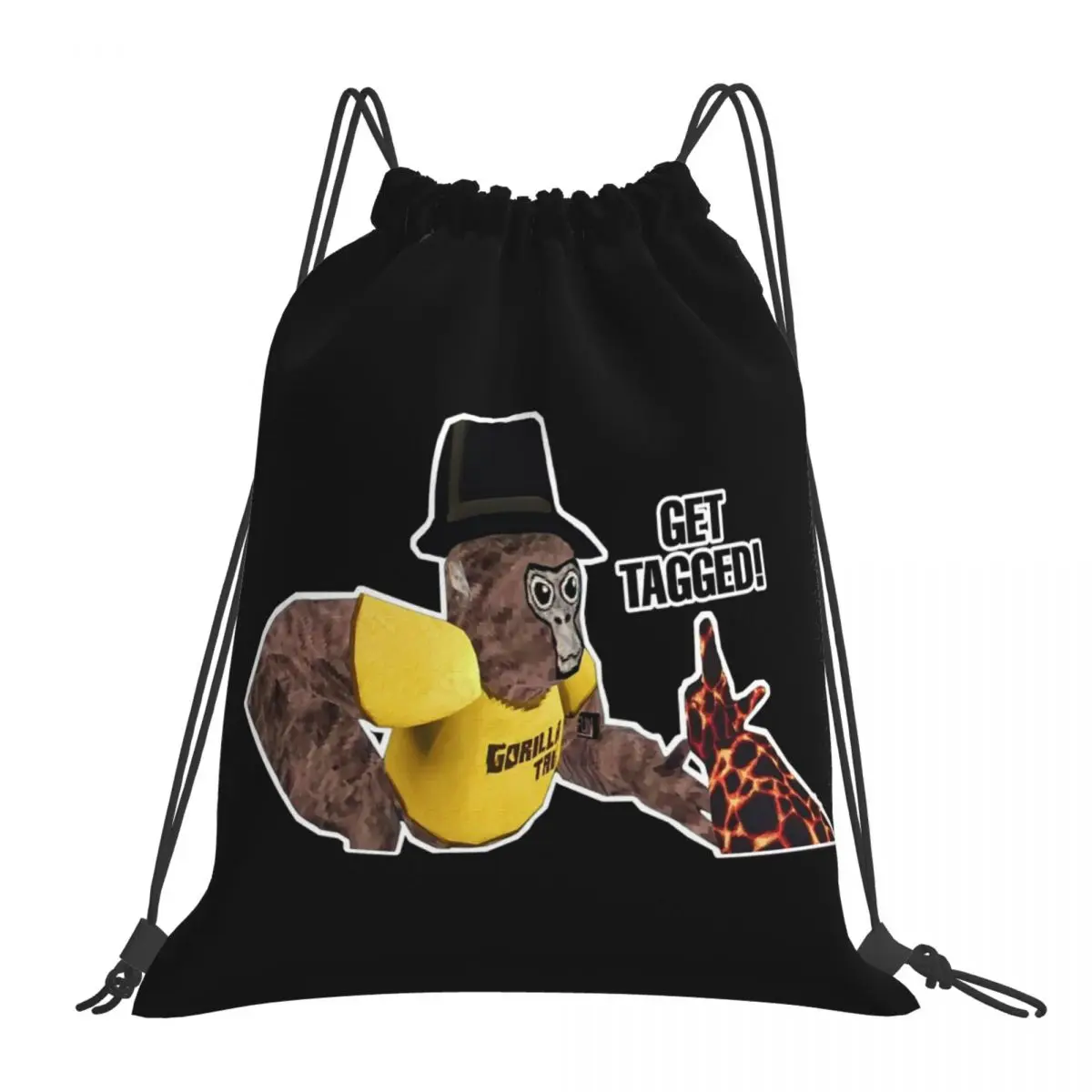 

Gorilla Tag Monkey Backpacks Multi-function Portable Drawstring Bags Shoes Bag Book Bags For Travel School