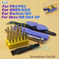 1 Satz Schrauben dreher Werkzeug Spiel maschine Reparatur werkzeuge Kit für ps4 ps3 Schalter nes snes 3ds wii gbc psp Gamepad Triwing Schrauben dreher Kit