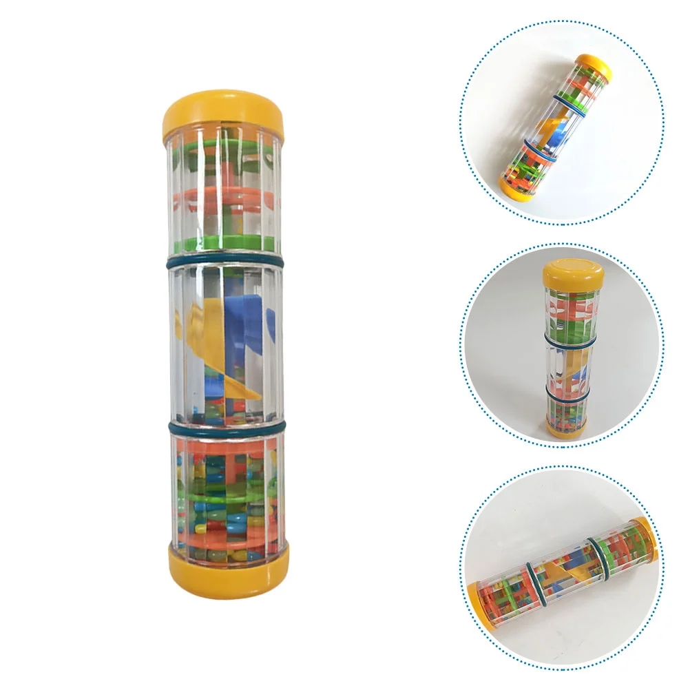 Raindrop Sound Cylinder Teaching Aid Child Musical Instruments Kids Toy Abs Plaything