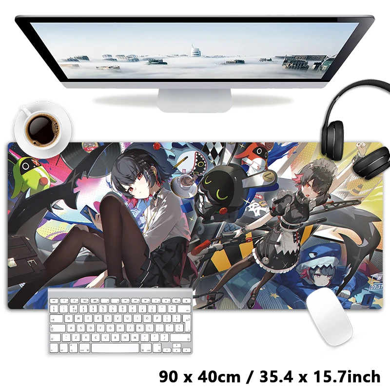 

Zenless Zone Zero Ellen Joe Mouse Pad, ZZZ Mousepad, Soft Anti-slip Desktop Game Desk Mat, XXL, 900x400, Large Keyboard Pad