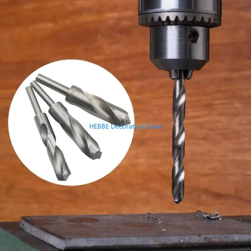 B0KC Cobalt Drill Bit 14mm-30mm Round Reduced Shank HSS for Wood Iron Stainless Steel