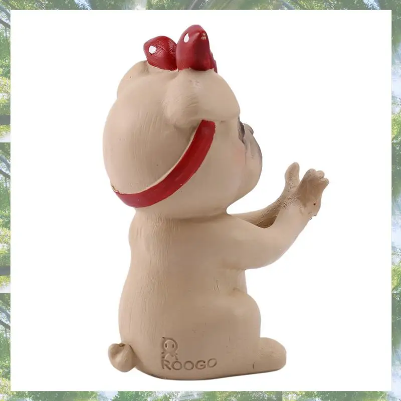 

Premium-3X Puppy Dog Glasses Holder Stand Eyeglass Retainers Sunglasses Display Cute Animal Design Gift (Pug)