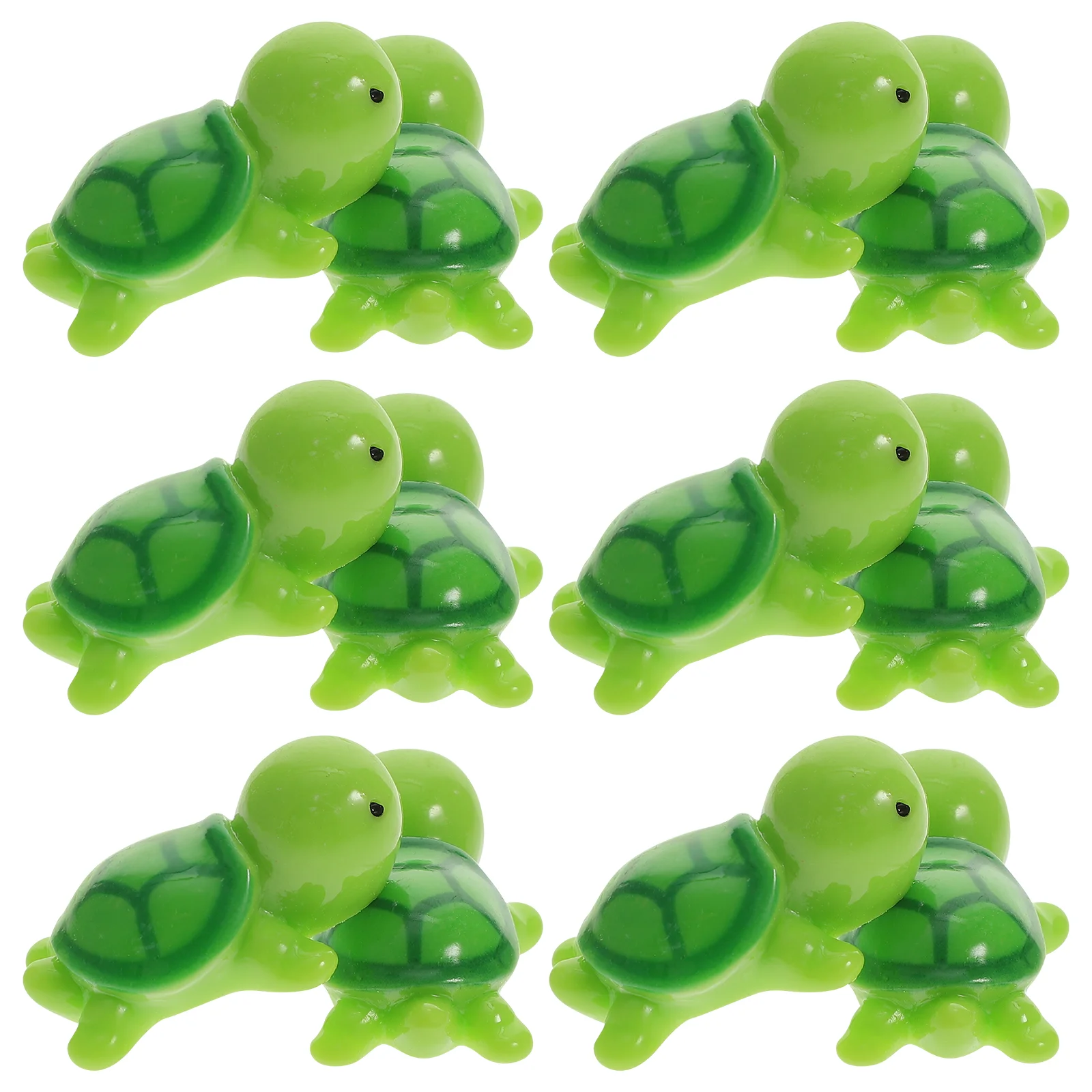 20 Pcs Toys Mini Turtle Tortoise Decor Glass Figurine Child Miniature Statue Plush Figure