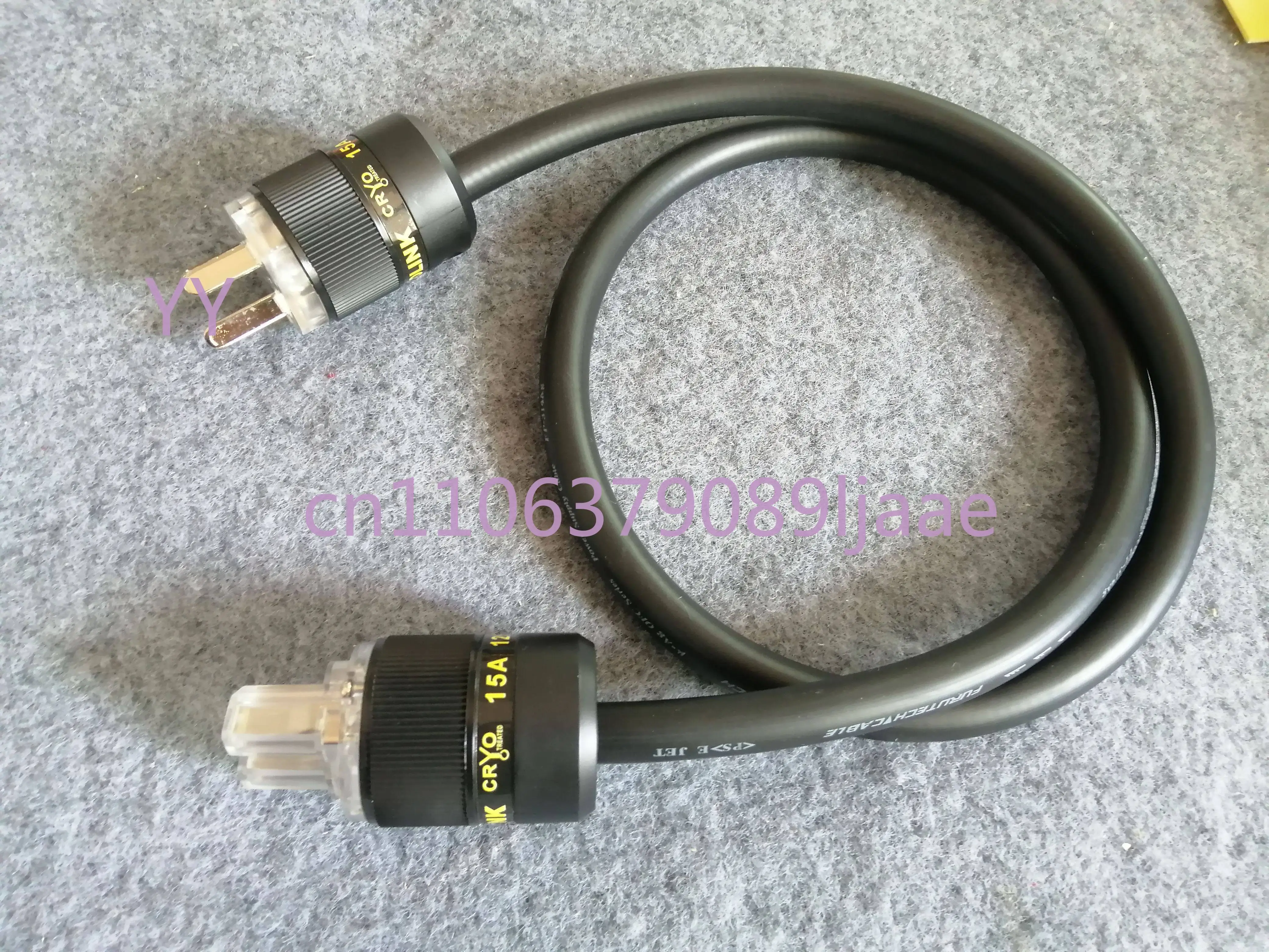 

American standard Furukawa 3-Core Shielded Silver-Plated Power Cord – Audiophile HIFI Cable for Amplifier CD Decoder