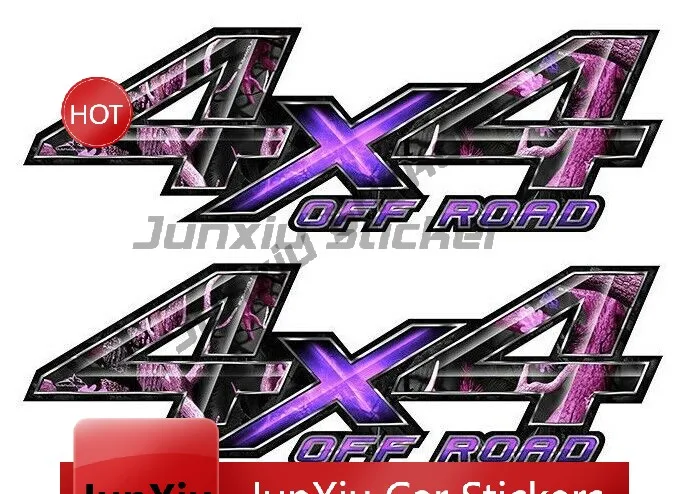 2 Stück 4x4 Offroad Pink Camo Aufkleber für LKW-Ladefläche und Heckklappe, Vinyl-Grafiken, 4x4 Offroad Mountain Vinyl-Aufkleber Zubehör Motor – Detail 19