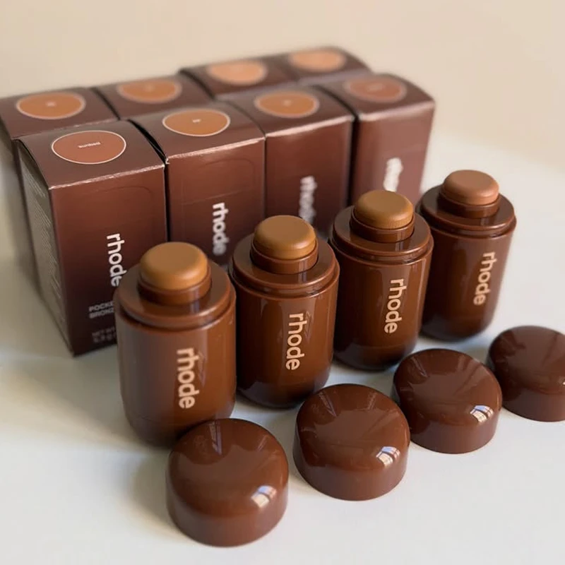 Image of Neuer Rhode Brand Pocket Bronze Stick Gesichtskorrektor Nasen-Schatten-Konturierungs-Make-up Kosmetik Langanhaltender Feuchtigkeitsspendender Lipgloss Colada