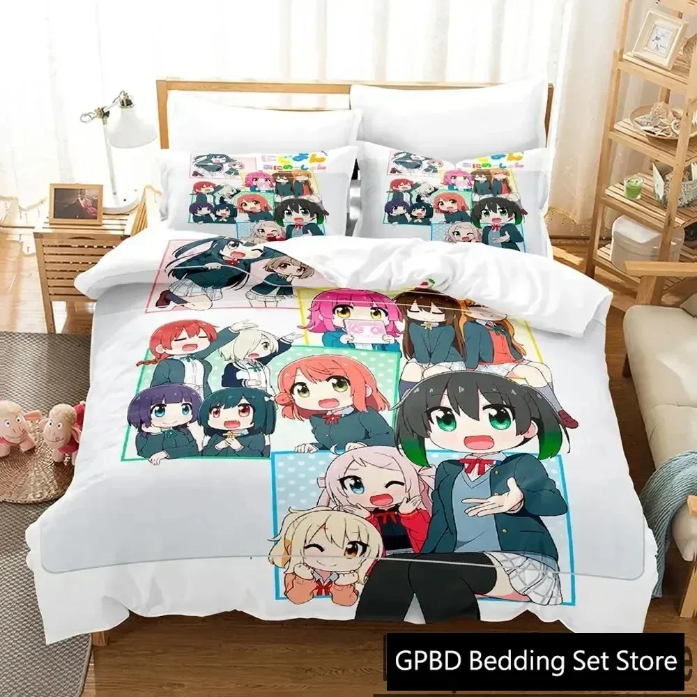 

Anime Nijiyon Animation Bedding Set Duvet Cover Bed Set Quilt Cover Pillowcase Comforter king Queen Size Boys Adult Bedding