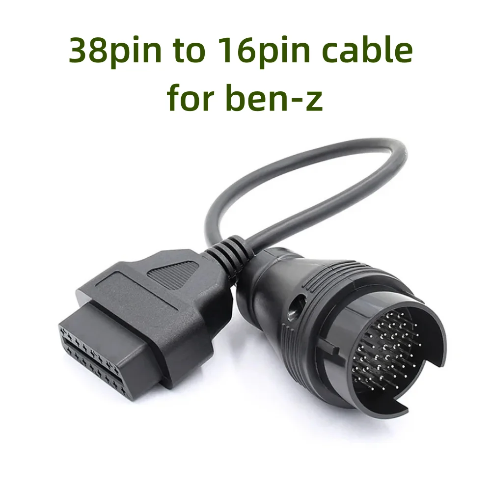 For Mercedes 38Pin to 16Pin cables Female Connector OBD OBD2 OBDII Diagnosis Connector Extension Cable adapter for Ben z