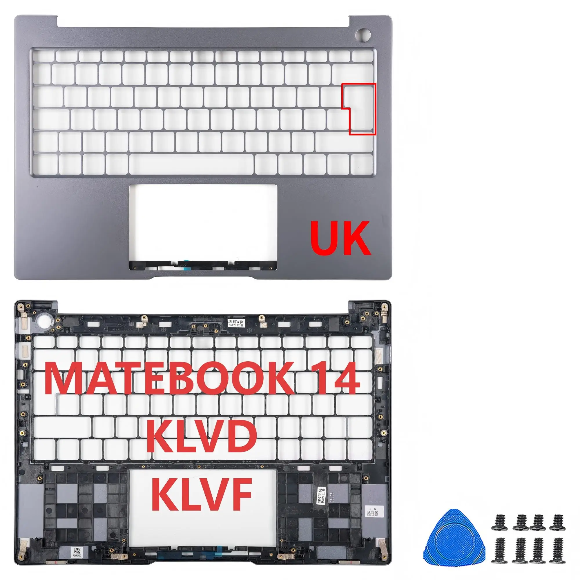 

Новый чехол для Matebook 14 KLVD-WFH9 KLVD-WFE9 2021 KLVF-16 2022 KLVG-32 2023, нижняя часть упора для рук, замена 14 дюймов