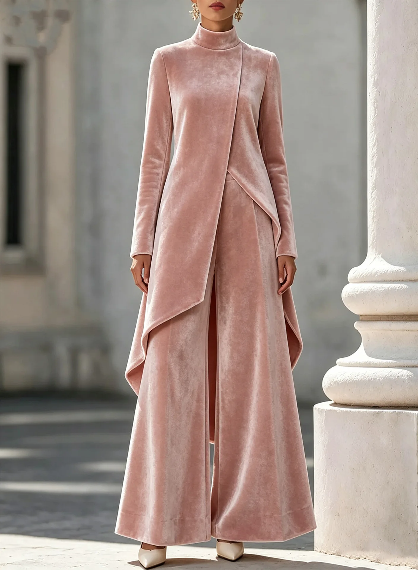 Luxury Velvet Two Piece Pants  - Women'S Formal Wear With Pants 评论和价格