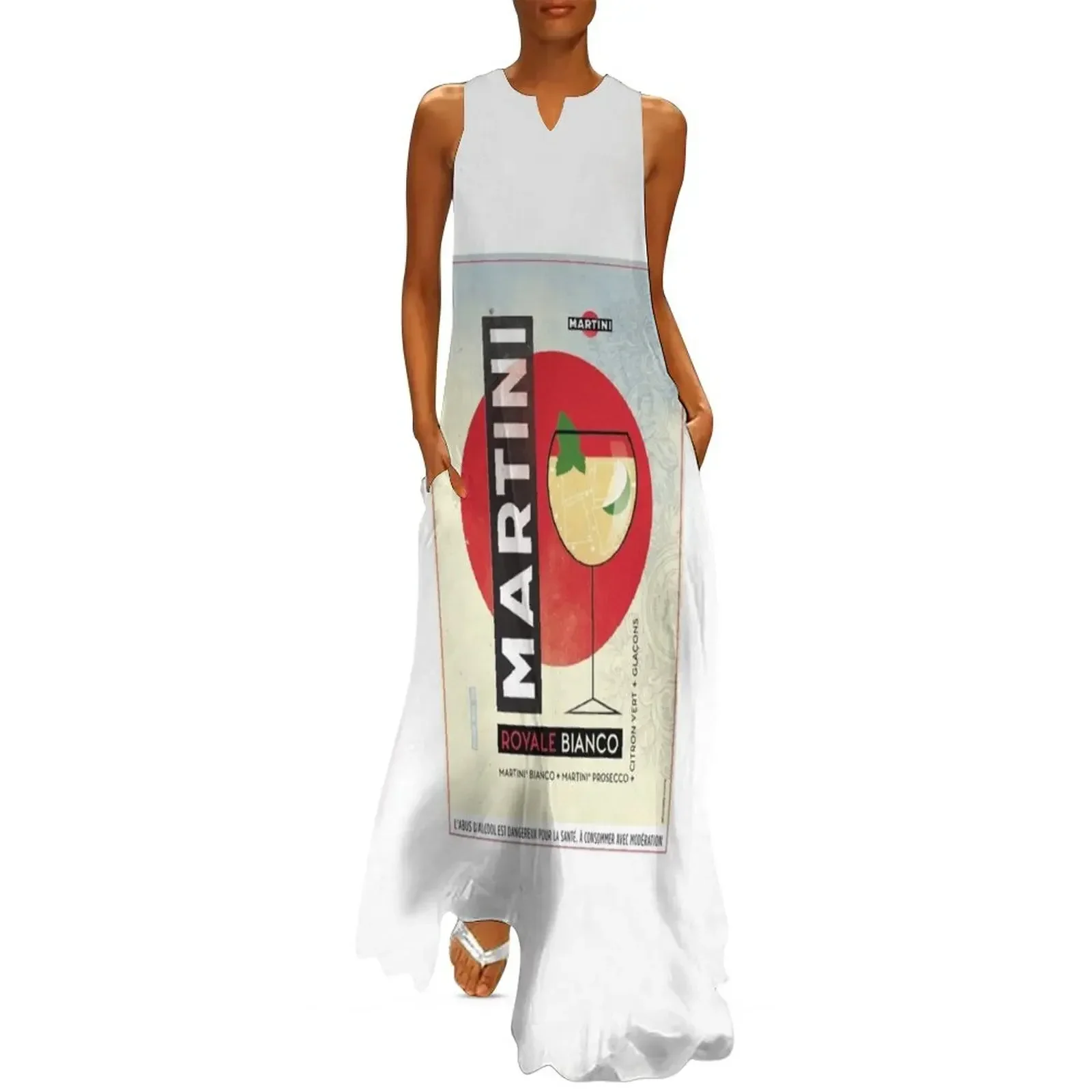 

Vintage pub - Martini aperitif Long Dress women dresses women clothes Long dress woman Dress