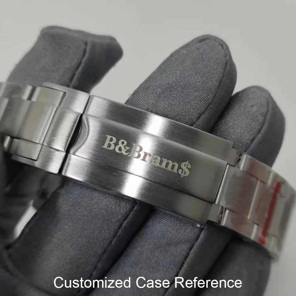 カスタムウォッチ 文字盤と部品 NH-34/35/36 VK-63 パッド印刷ロゴ レーザー印刷ロゴ ステッカーロゴ カスタムネーム/ロゴ