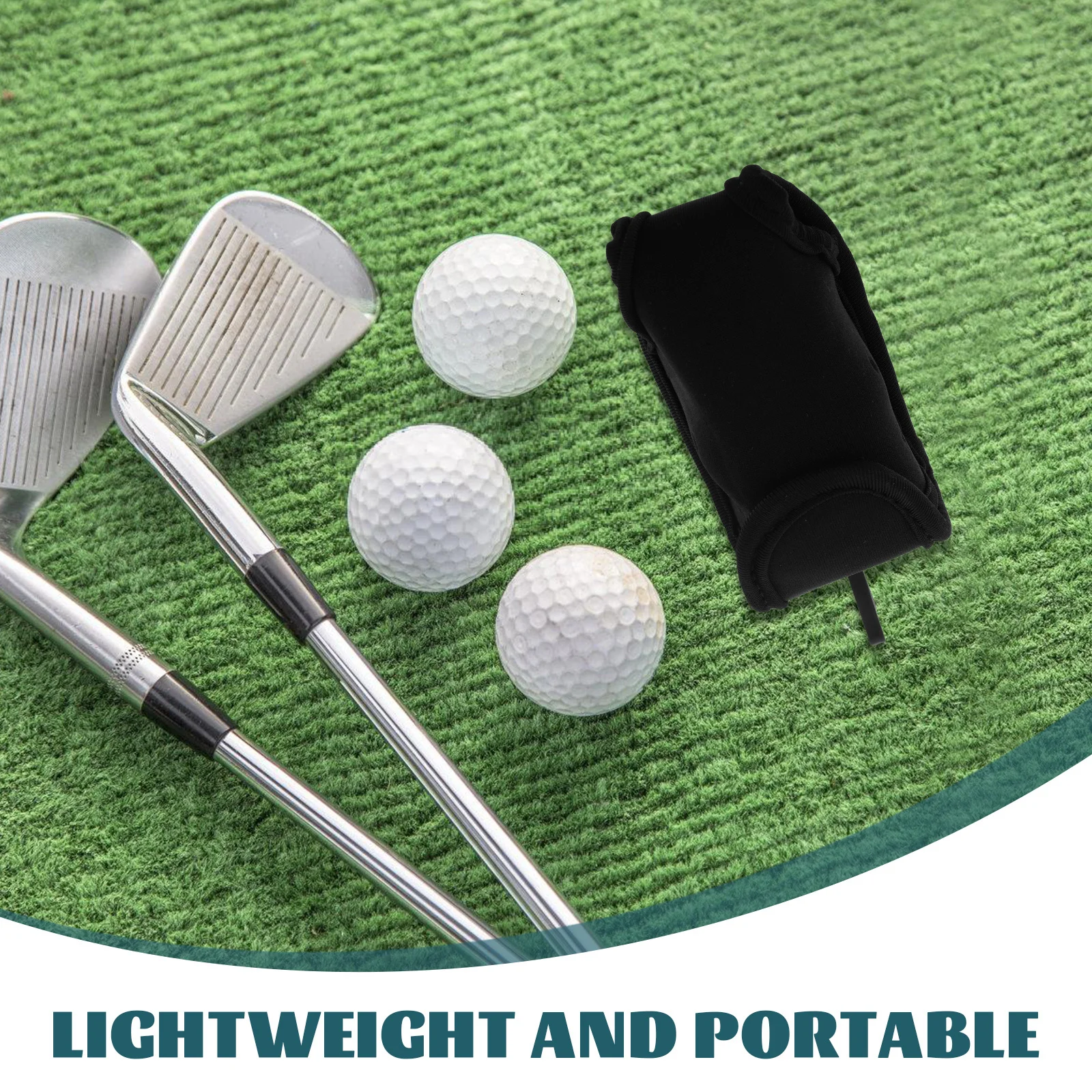 2Pcs Golf Ball Bag Portable Compact Durable Blue Storage Organizer Pouch Waist Holder Travel Carry Case for Golf