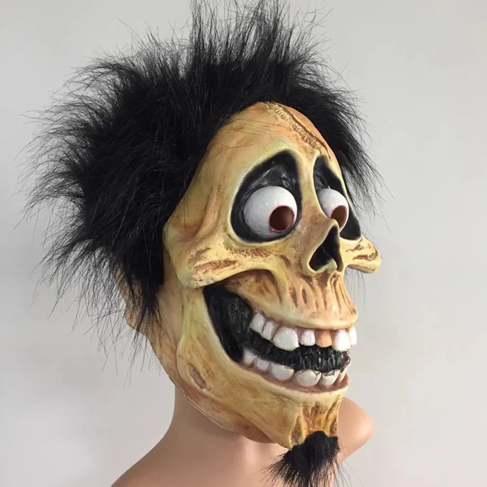 Latex-Maske Totenkopf Film-Cosplay-Requisiten Horror-Gesicht Zombie-Kostüm – Detail 2