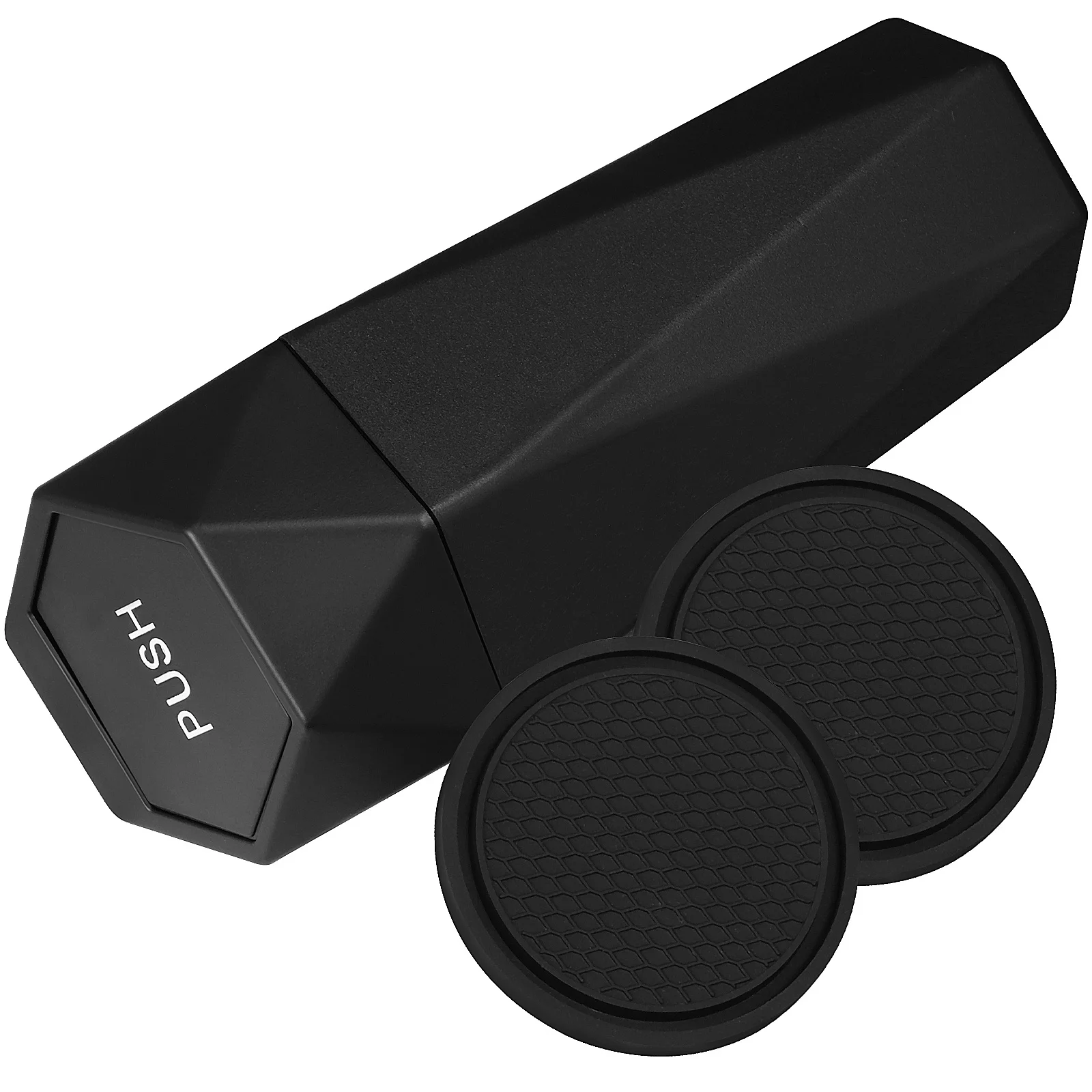 

Leakproof Car Trash Can Set Premium Plastic Auto Garbage Bin Universal Cup Holder Coasters Vehicle Home Office Automotive