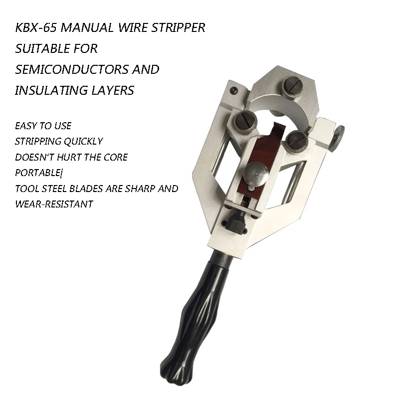 Imagem -03 - Descascador Manual Multifuncional de Cabos Kbx65 tipo Rotativo de Corte Descascador de Alta Tensão para Isolamento Semicondutor